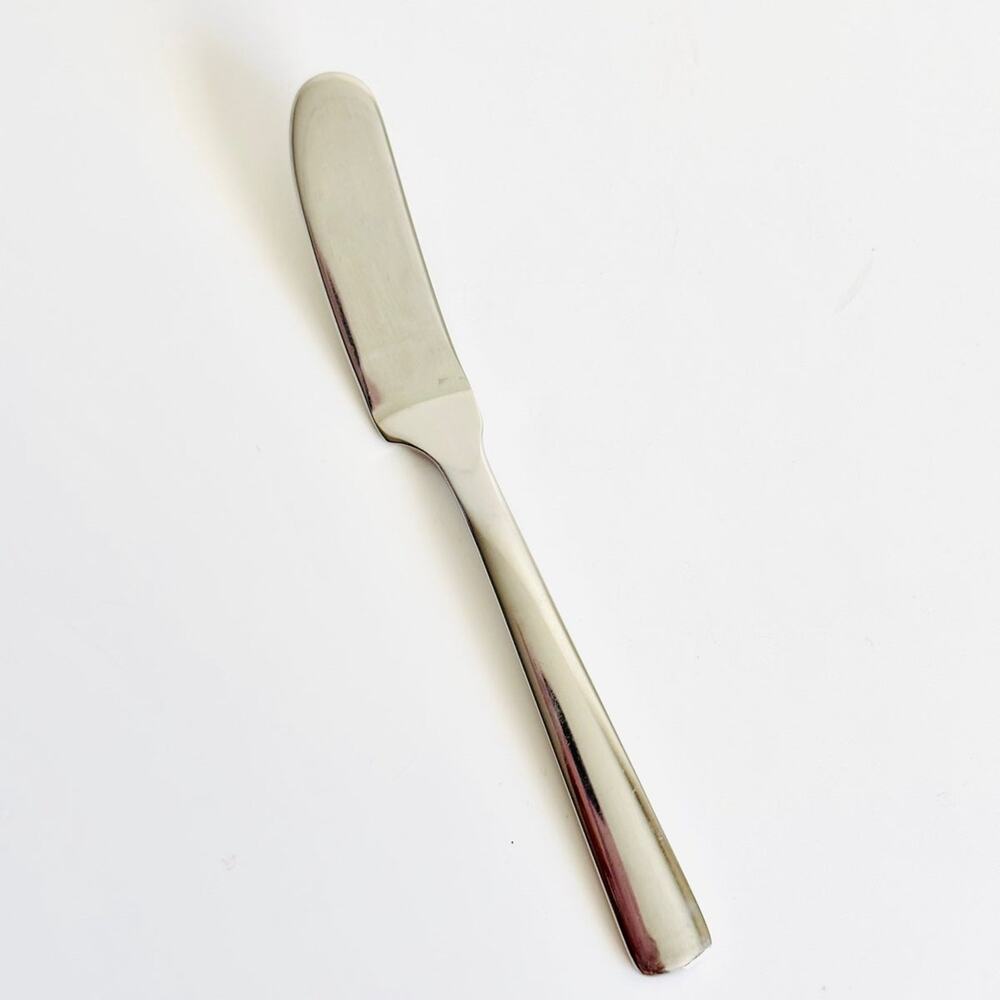 Vintage Satin Gingko Helmick/Welch 18/8 Butter Spreader Stainless Steel Korea